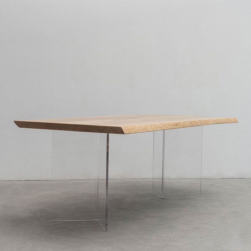 V字型アクリルテーブル脚