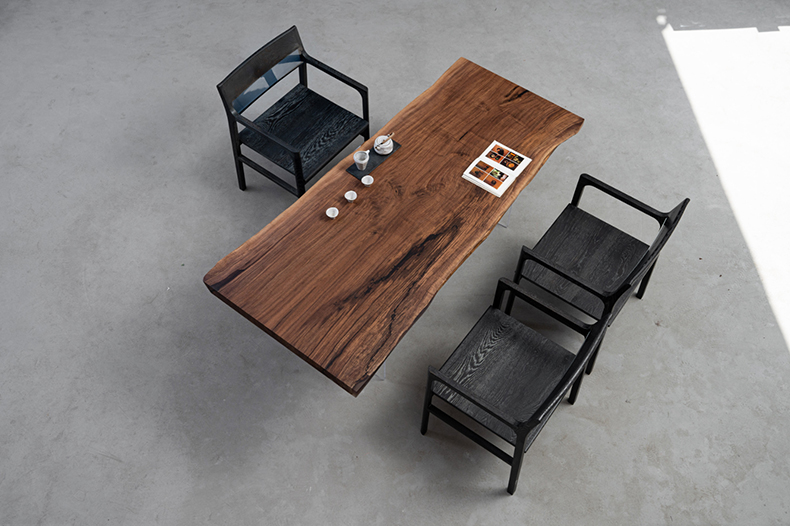 手付金】Ever Wood ブラックウォールナット製一枚板テーブルトップ