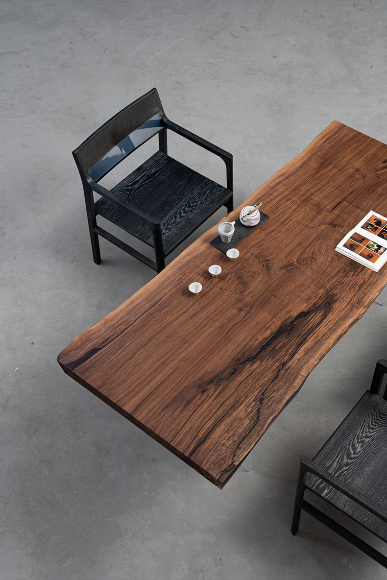 手付金】Ever Wood ブラックウォールナット製一枚板テーブルトップ