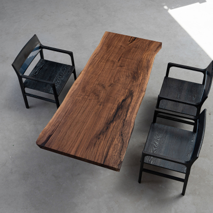 手付金】Ever Wood ブラックウォールナット製一枚板テーブルトップ