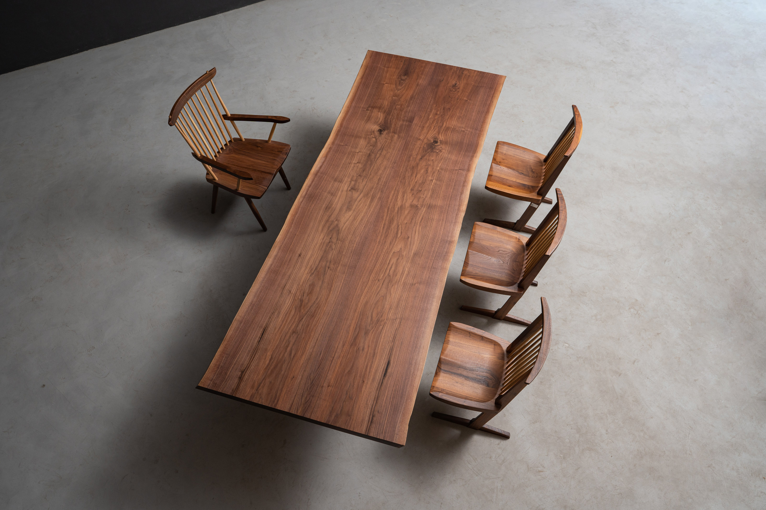 手付金】Ever Wood ブラックウォールナット製大判テーブルトップ