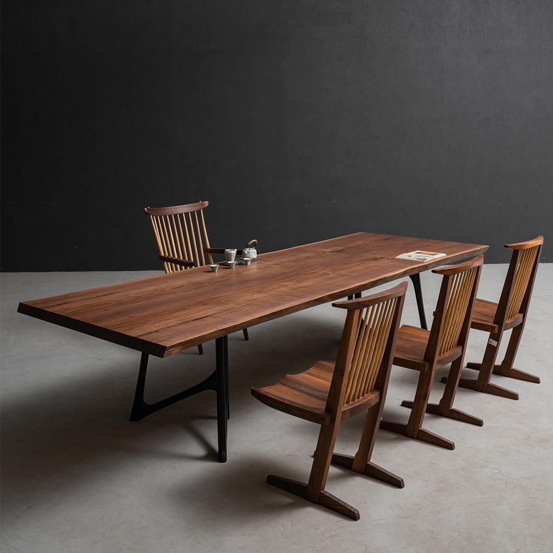 Ever Wood ブラックウォールナット製大判テーブルトップ