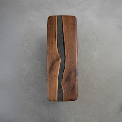 Ever Wood ブラックウォールナット製バイカラーテーブルトップ