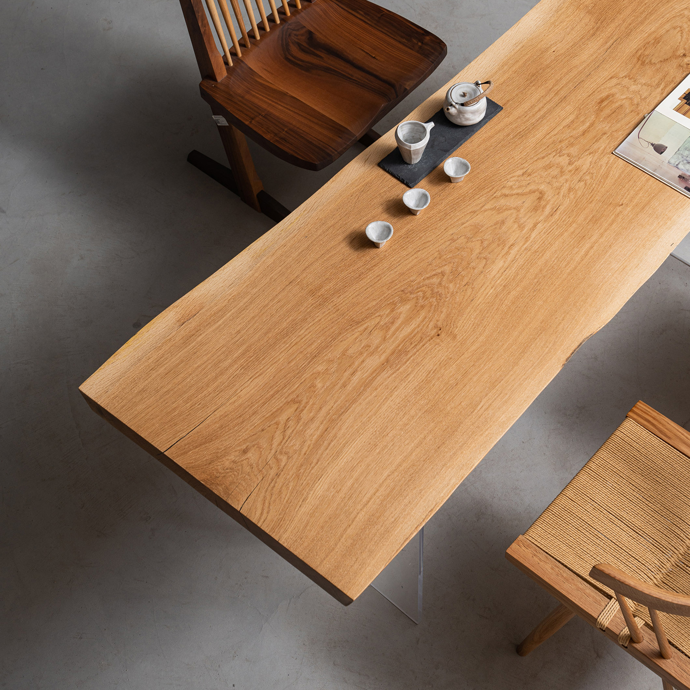 【手付金】Ever Wood ホワイトオーク一枚板大判テーブルトップ