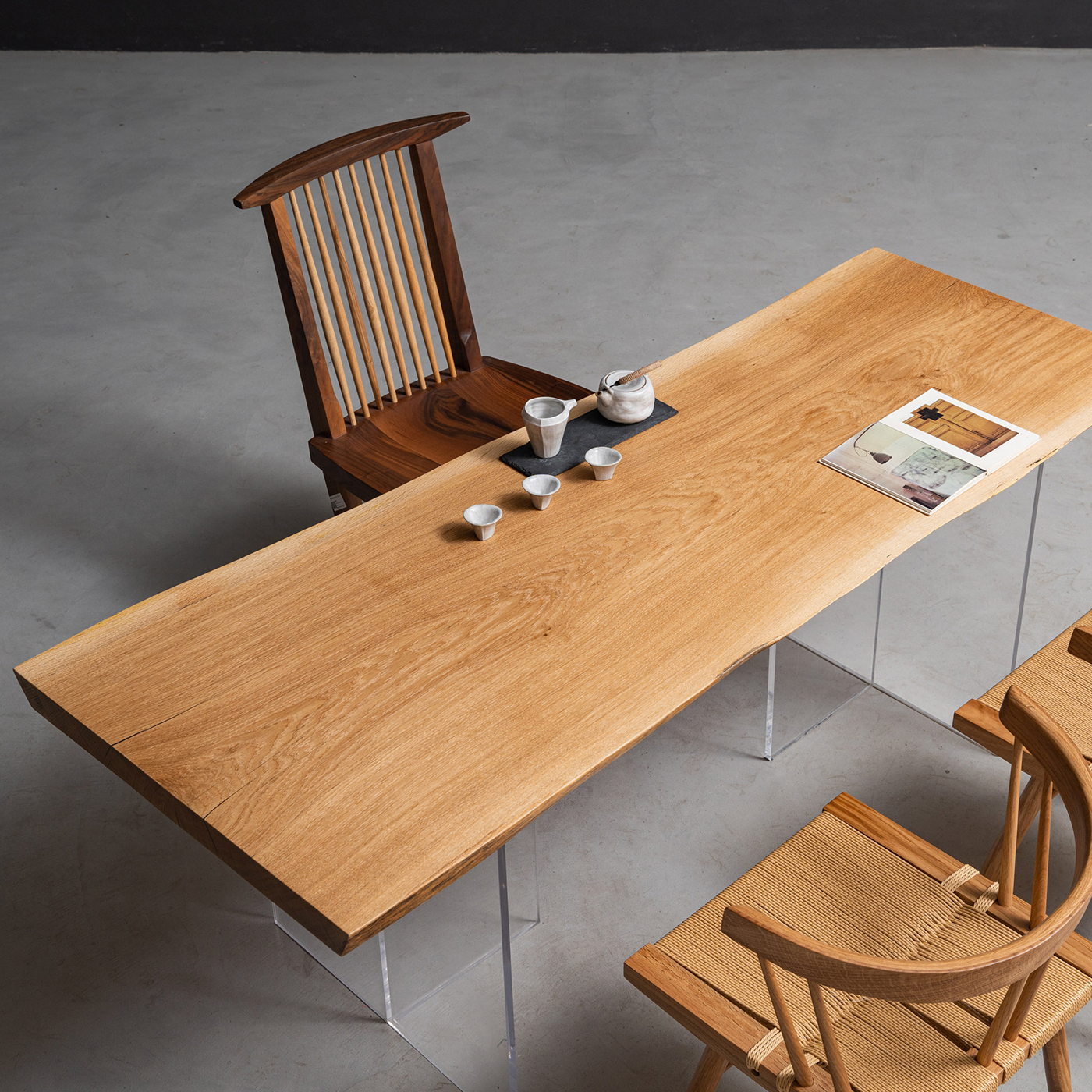 【手付金】Ever Wood ホワイトオーク一枚板大判テーブルトップ