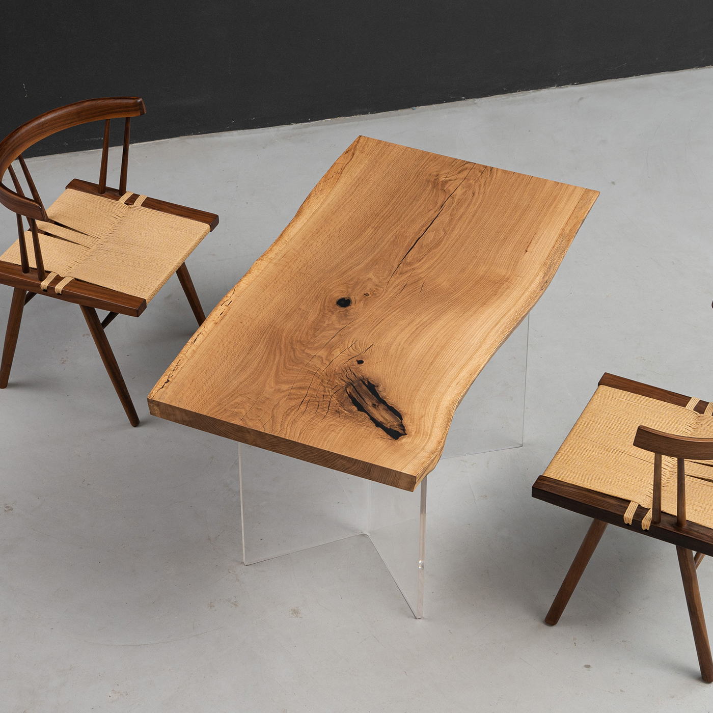 【手付金】Ever Wood ホワイトオーク製一枚板テーブルトップ