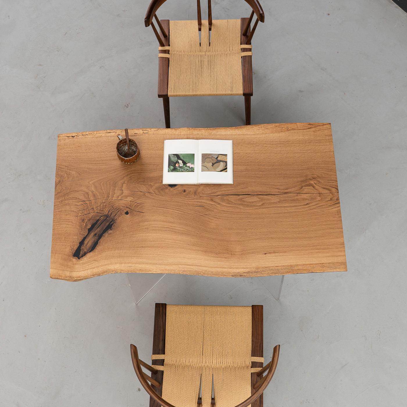 【手付金】Ever Wood ホワイトオーク製一枚板テーブルトップ