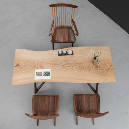 【手付金】Ever Wood ホワイトアッシュ製一枚板テーブルトップ