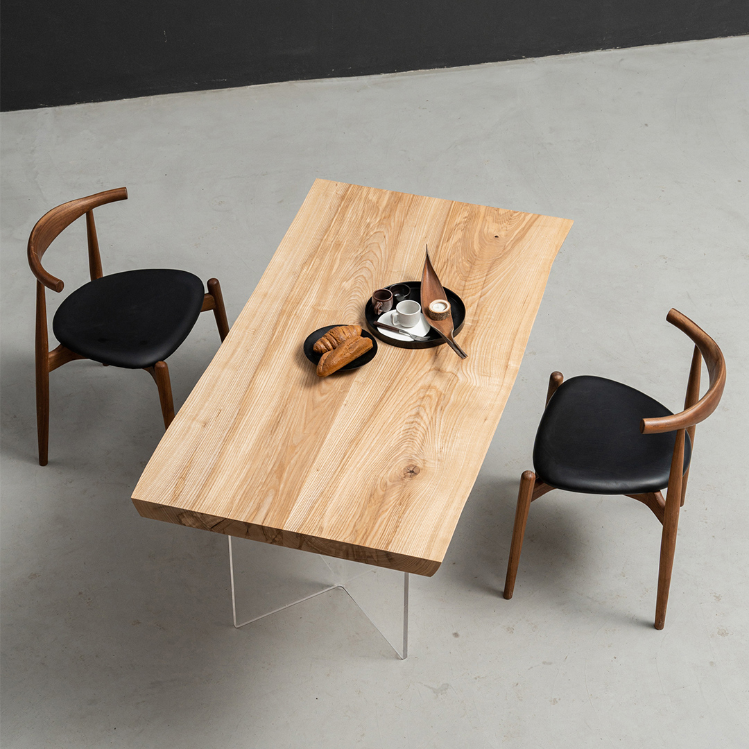 Ever Wood ホワイトアッシュ製大判テーブルトップ