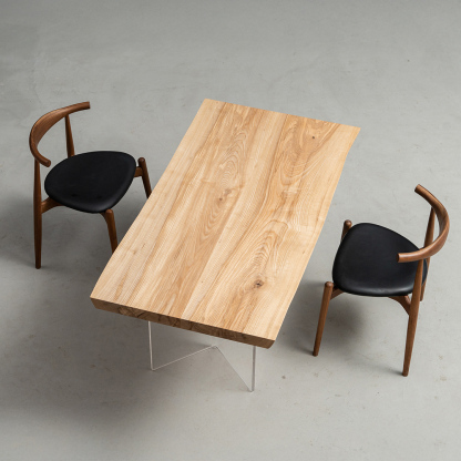 Ever Wood ホワイトアッシュ製大判テーブルトップ