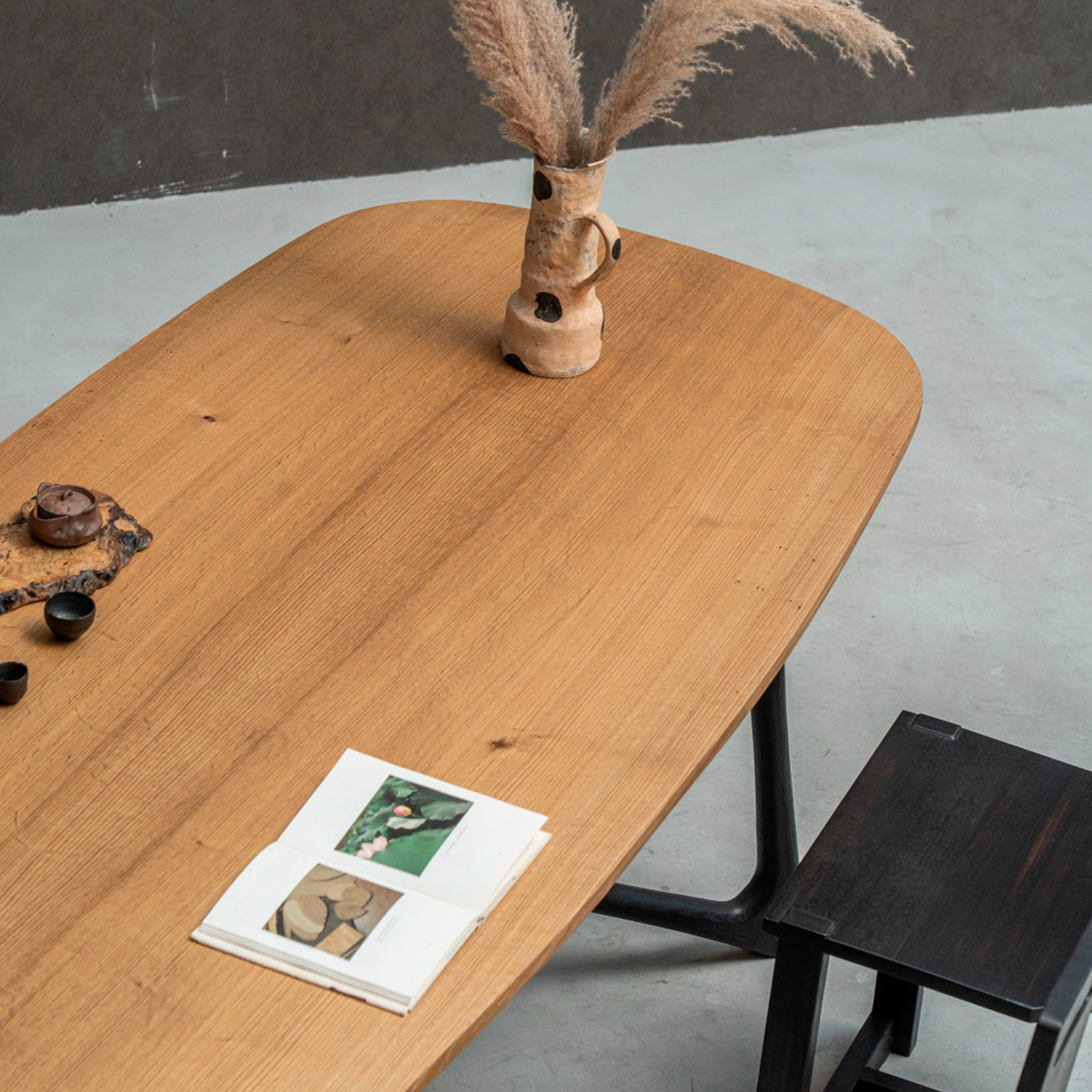 【手付金】Ever Wood レッドオーク製大判テーブルトップ