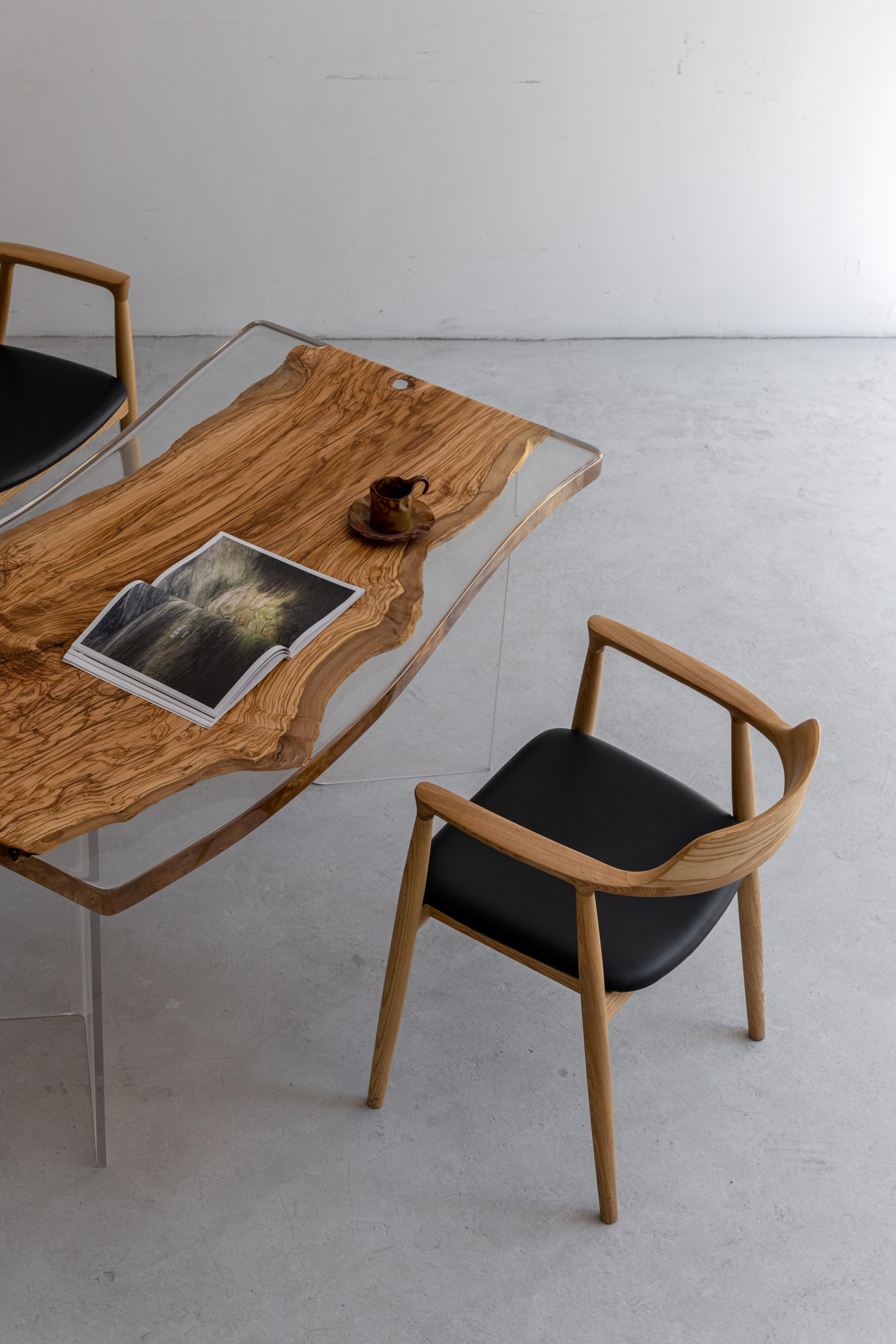 手付金】Ever Wood オリーブウッド製クリアテーブルトップ | 唯一無二