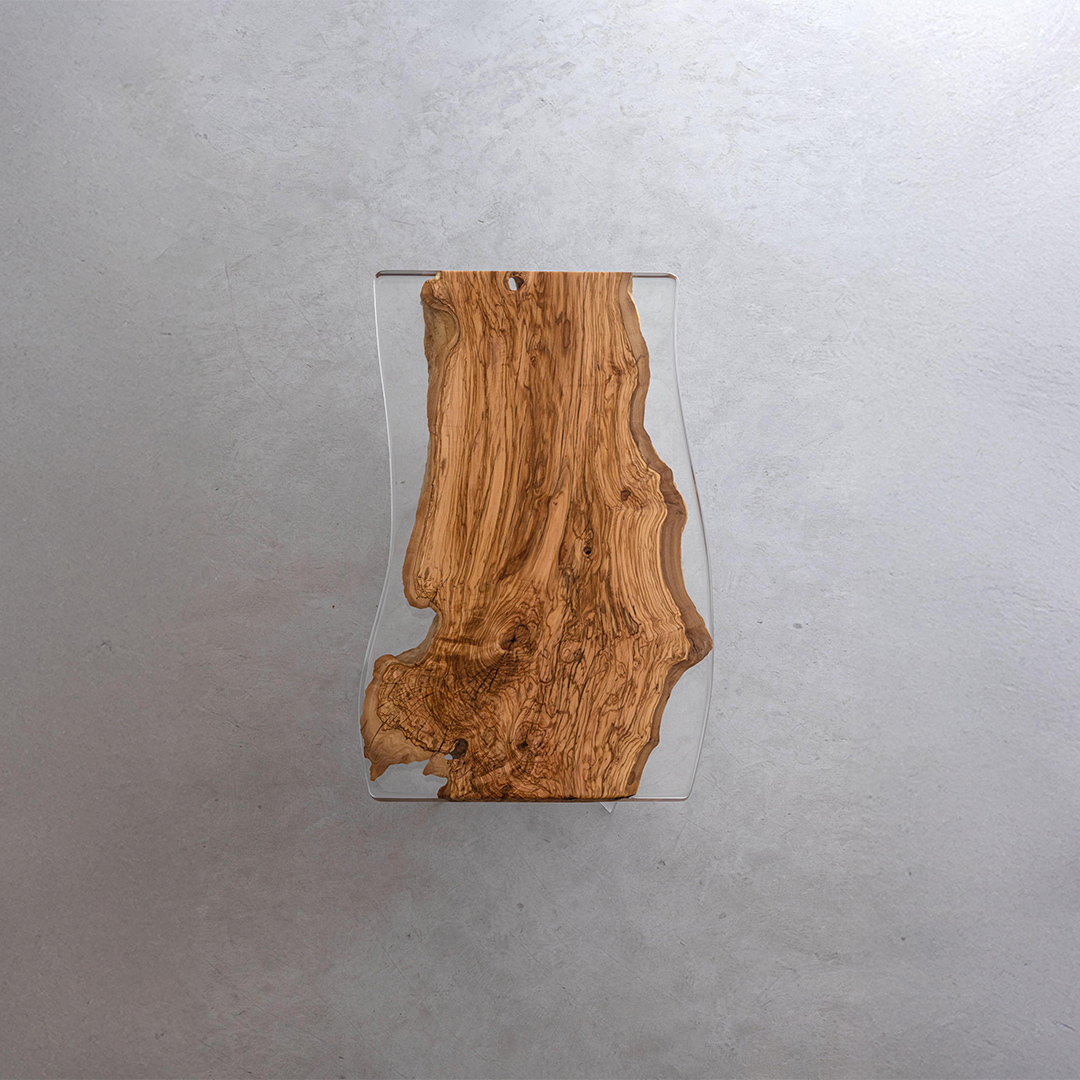 Ever Wood オリーブウッド製クリアテーブルトップ