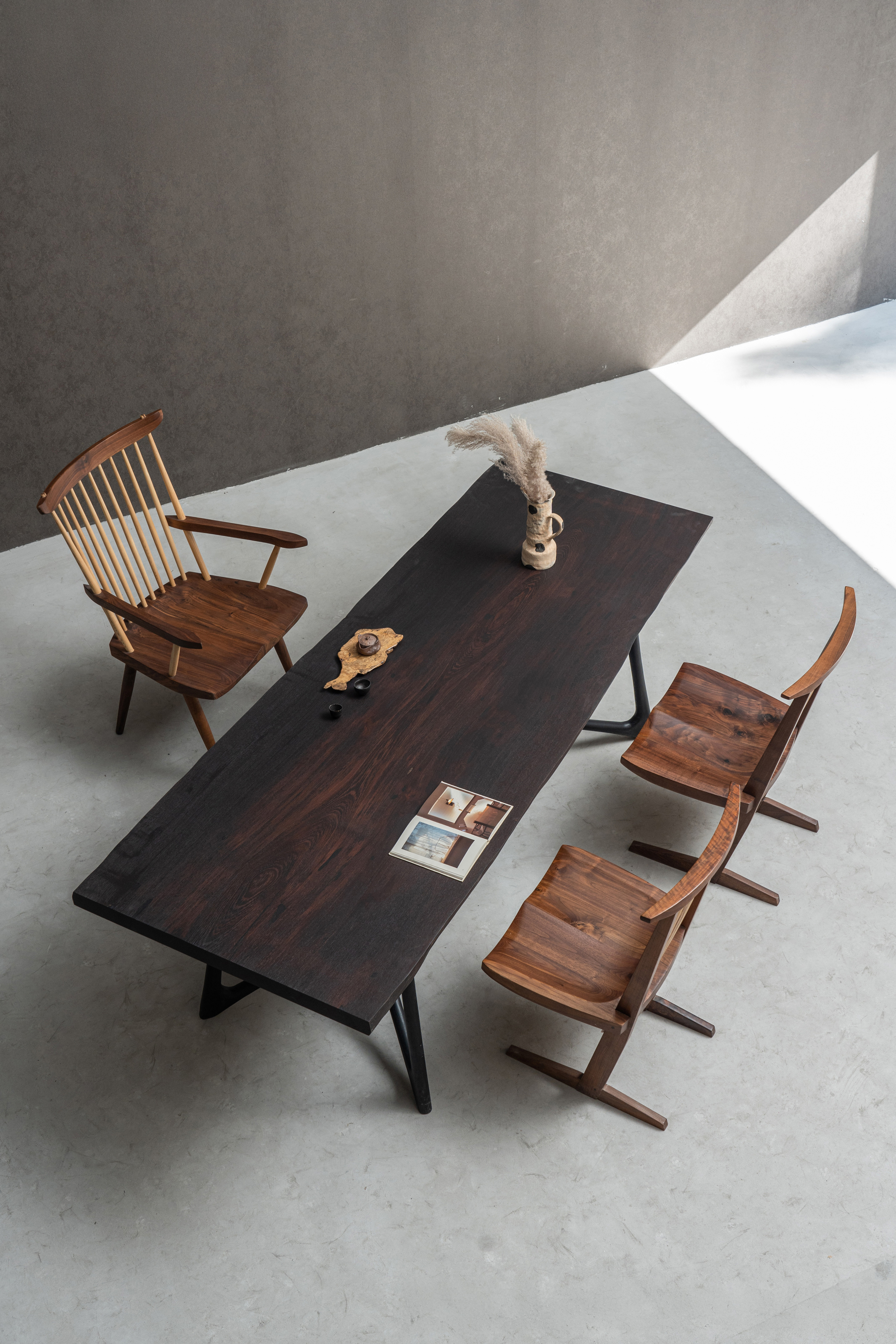手付金】Ever Wood ウェンジ製一枚板テーブルトップ | 唯一無二の