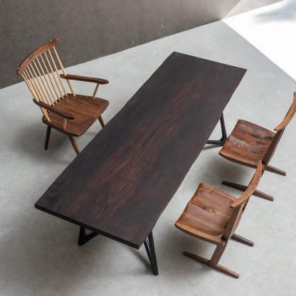 手付金】Ever Wood ウェンジ製一枚板テーブルトップ | 唯一無二の