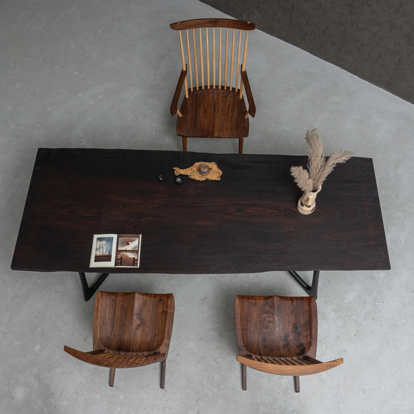 【手付金】Ever Wood ウェンジ製一枚板テーブルトップ