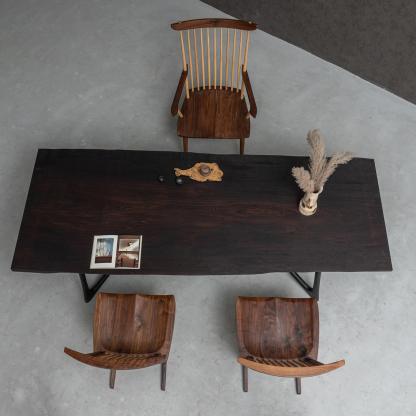 【手付金】Ever Wood ウェンジ製一枚板テーブルトップ