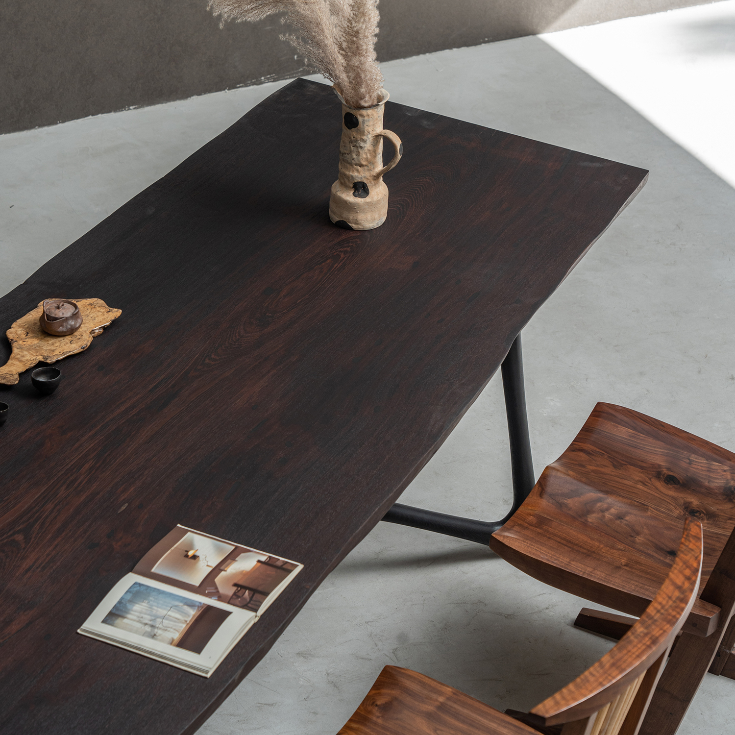 【手付金】Ever Wood ウェンジ製一枚板テーブルトップ