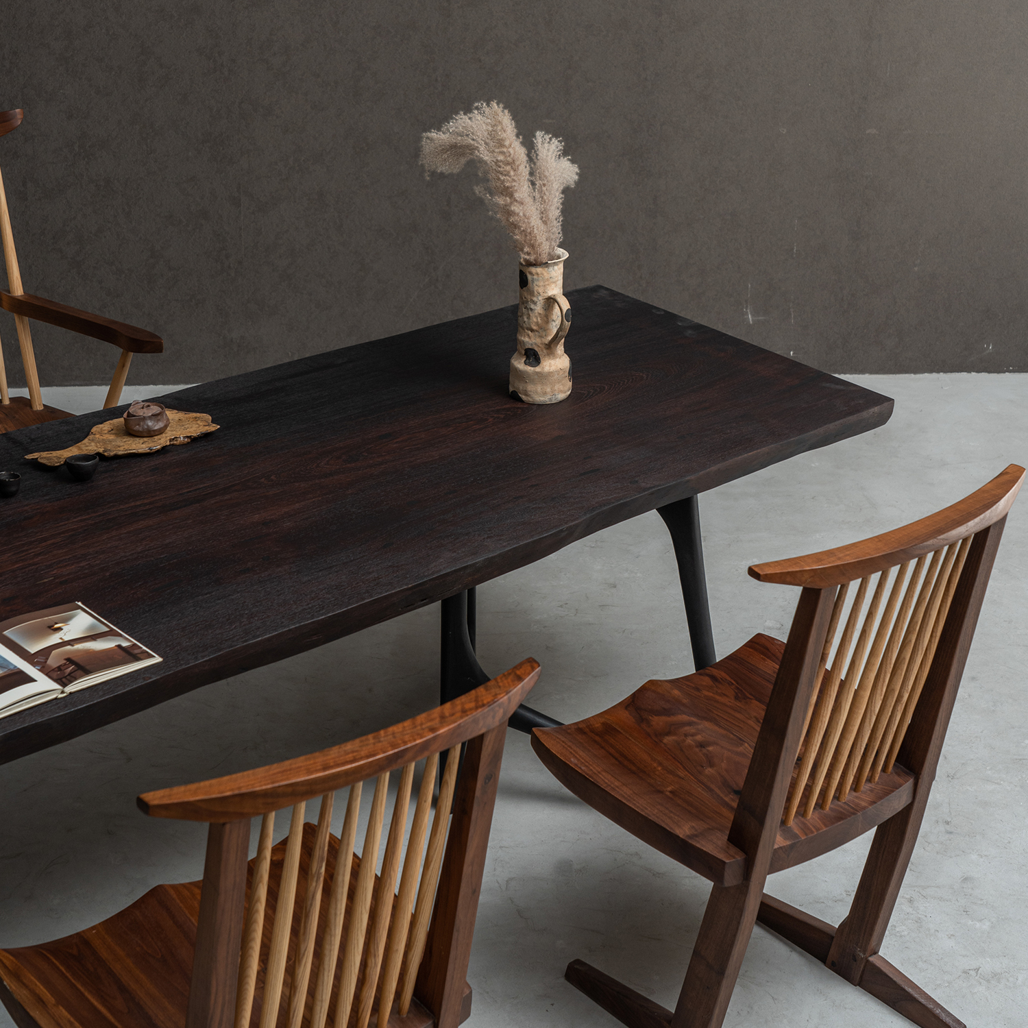 手付金】Ever Wood ウェンジ製一枚板テーブルトップ | 唯一無二の
