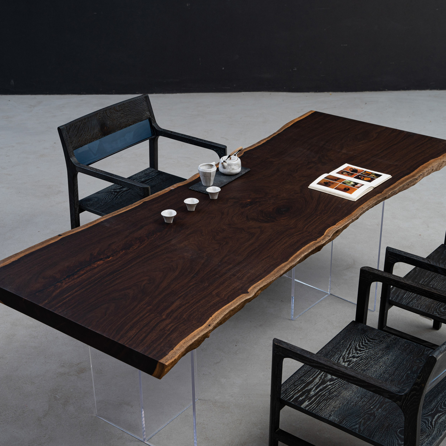 【手付金】Ever Wood コクタン製一枚板テーブルトップ