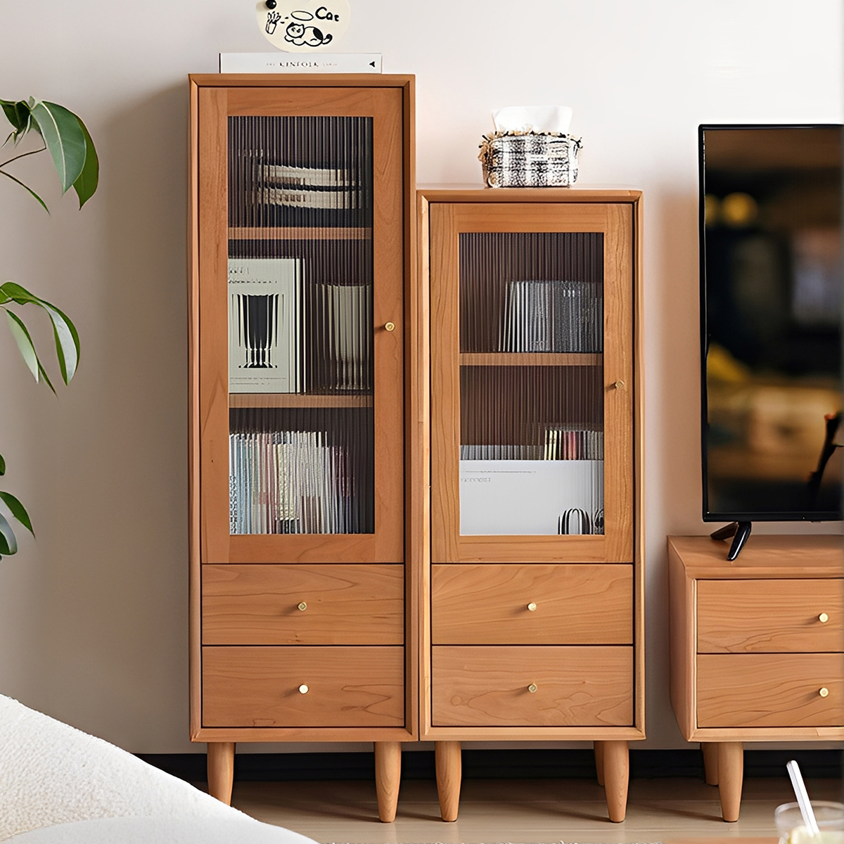 ミニスリムキャビネット | エコ仕上げで高級感も兼ね備えたコンパクト