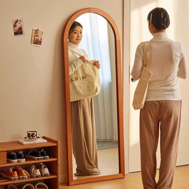 天然木アーチ型全身鏡 – CAGUUU