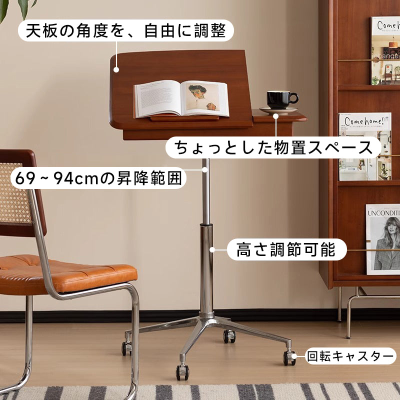 キャスター付きコンパクトデスク