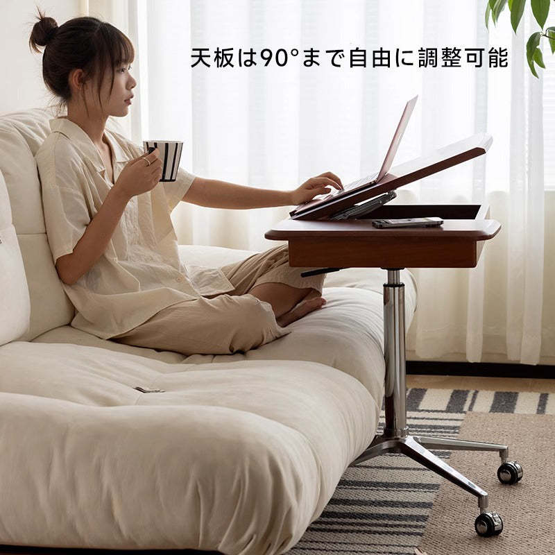 キャスター付きコンパクトデスク