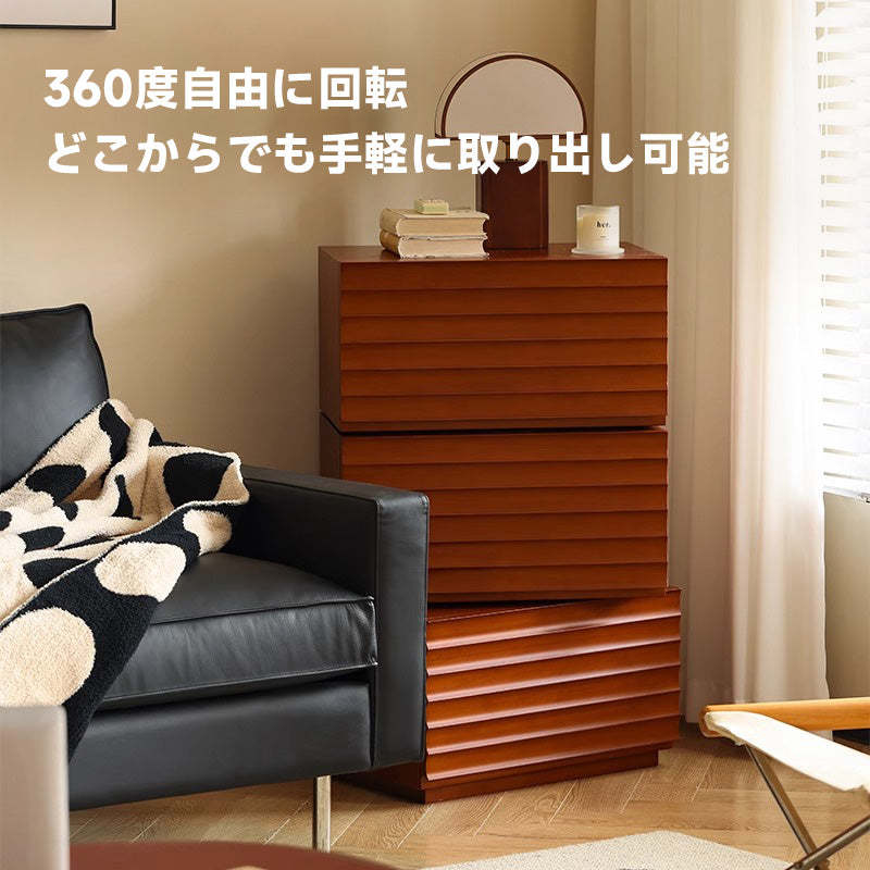 木製デザイン収納キャビネット
