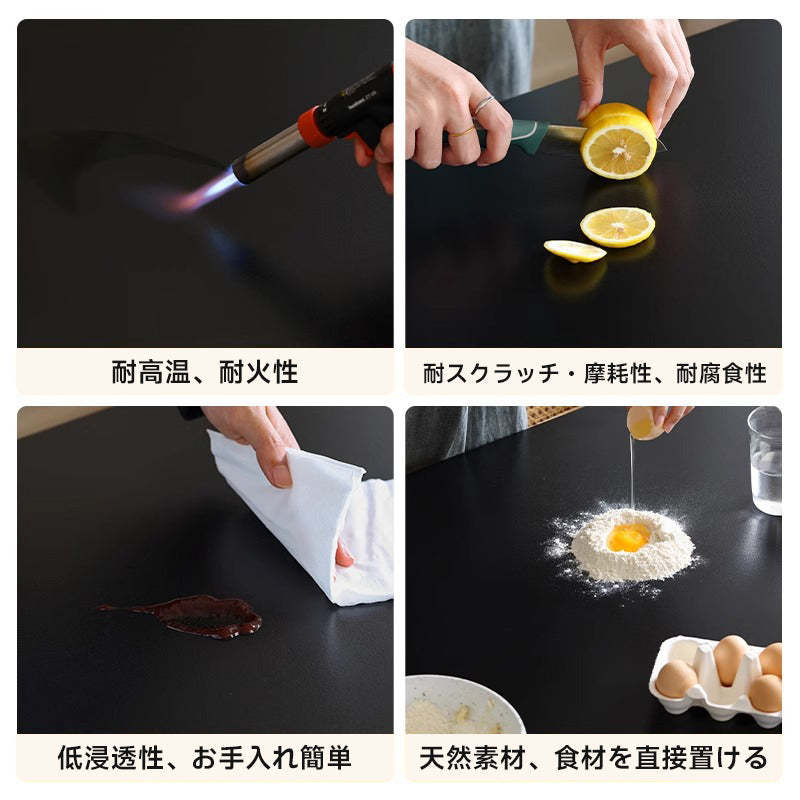 木製脚セラミックダイニングテーブル