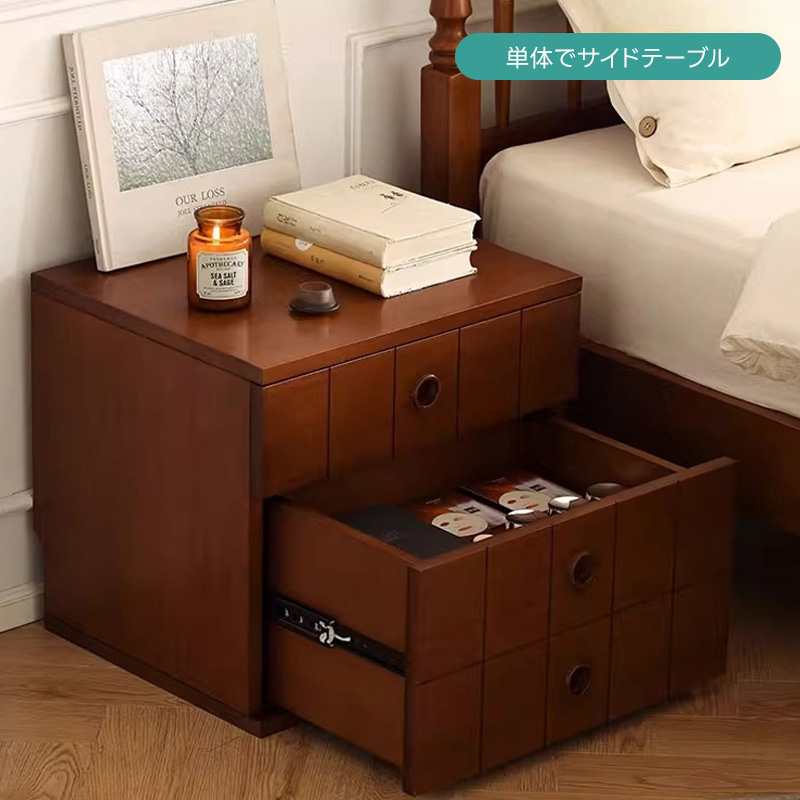 ツゲ材 クラシックデザイン多段収納キャビネット