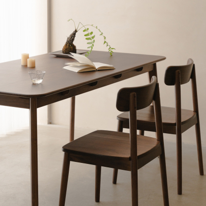 Woody Prime Walnut ウォールナット材 クラシックウッドダイニングチェア