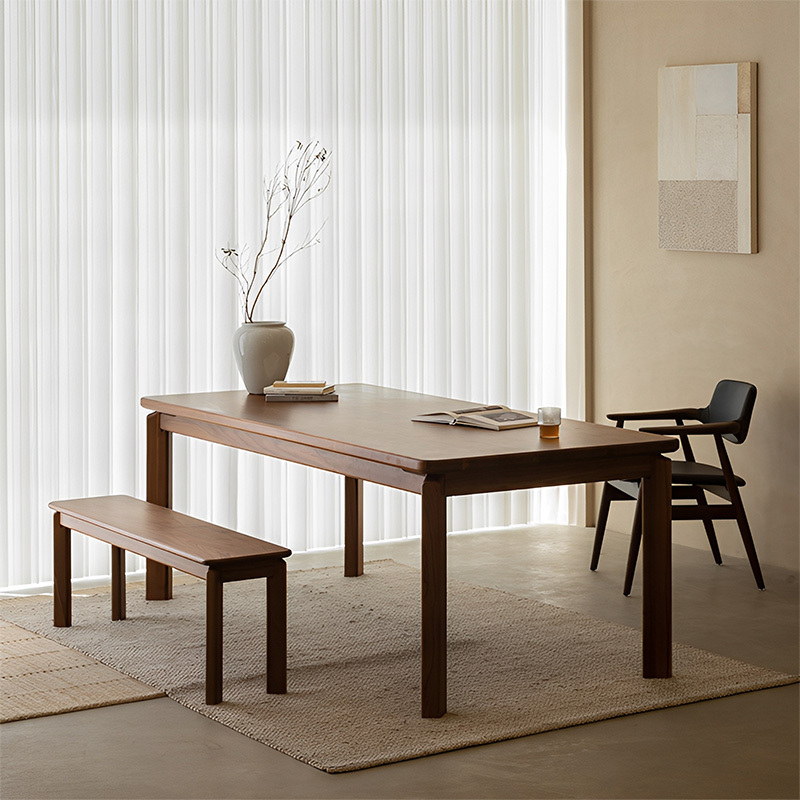 Woody Prime Walnut ウォールナット材 クラシック木製ベンチ