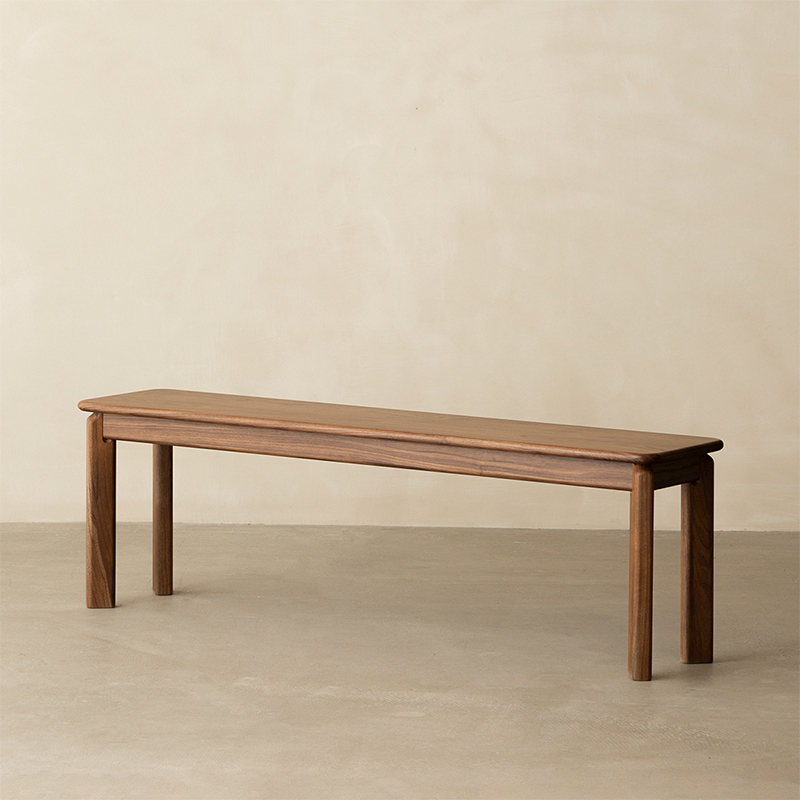 Woody Prime Walnut ウォールナット材 クラシック木製ベンチ