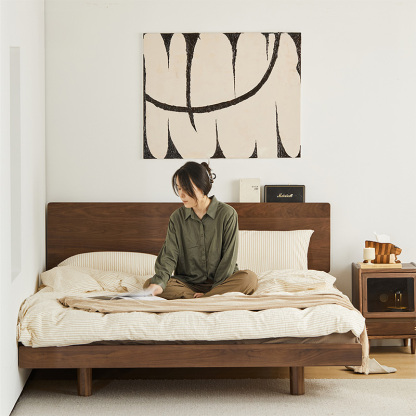 Woody Prime Walnut ウォールナット材 フラットベッド | 木製で高級感