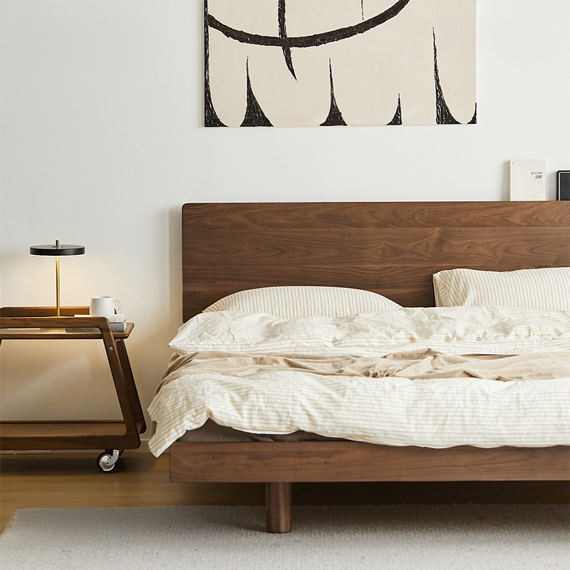 Woody Prime Walnut ウォールナット材 フラットベッド | 木製で高級感