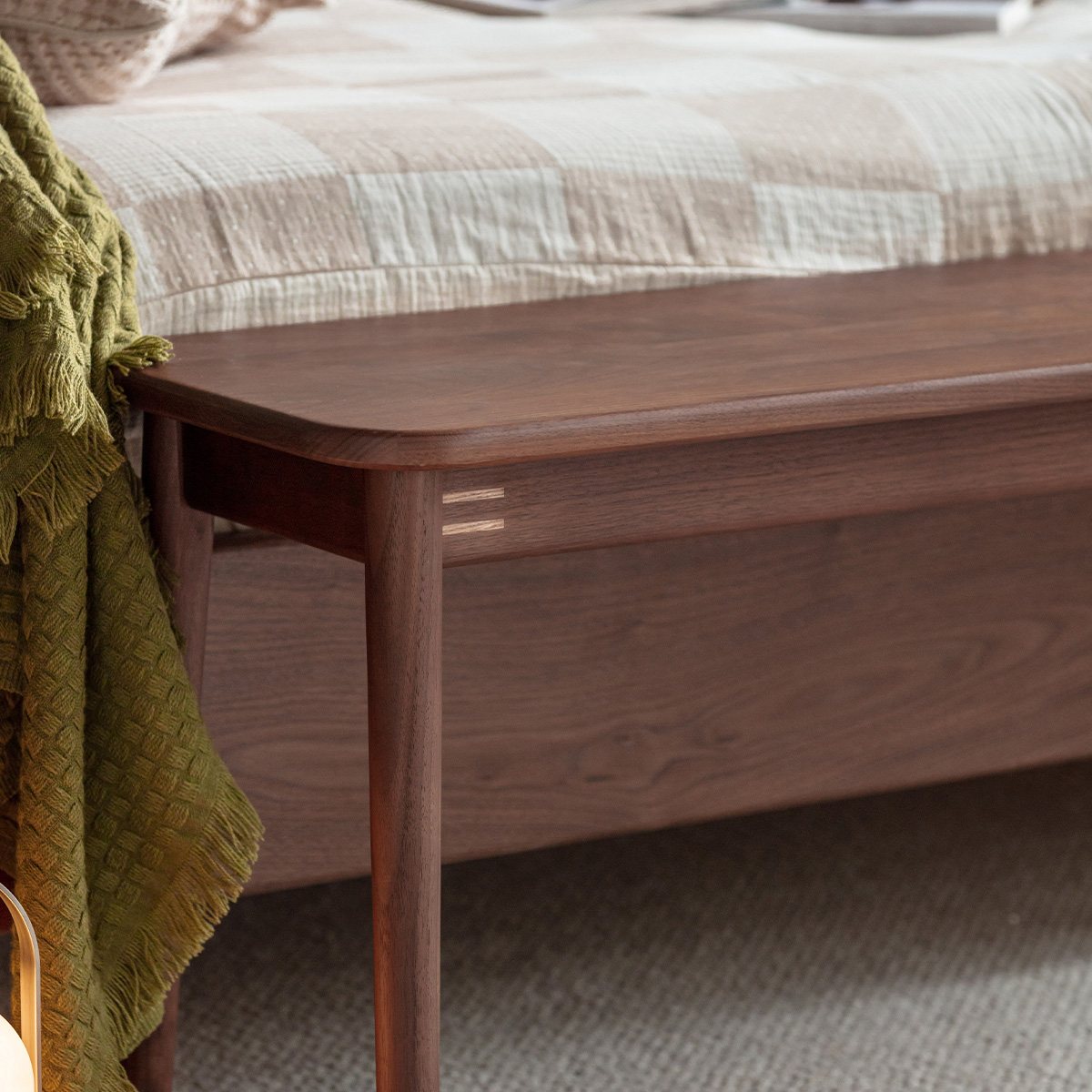 Woody Prime Walnut ウォールナット材 ダイニングベンチ