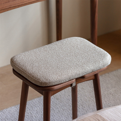 Woody Prime Walnut ウォールナット材 レトロドレッサースツール