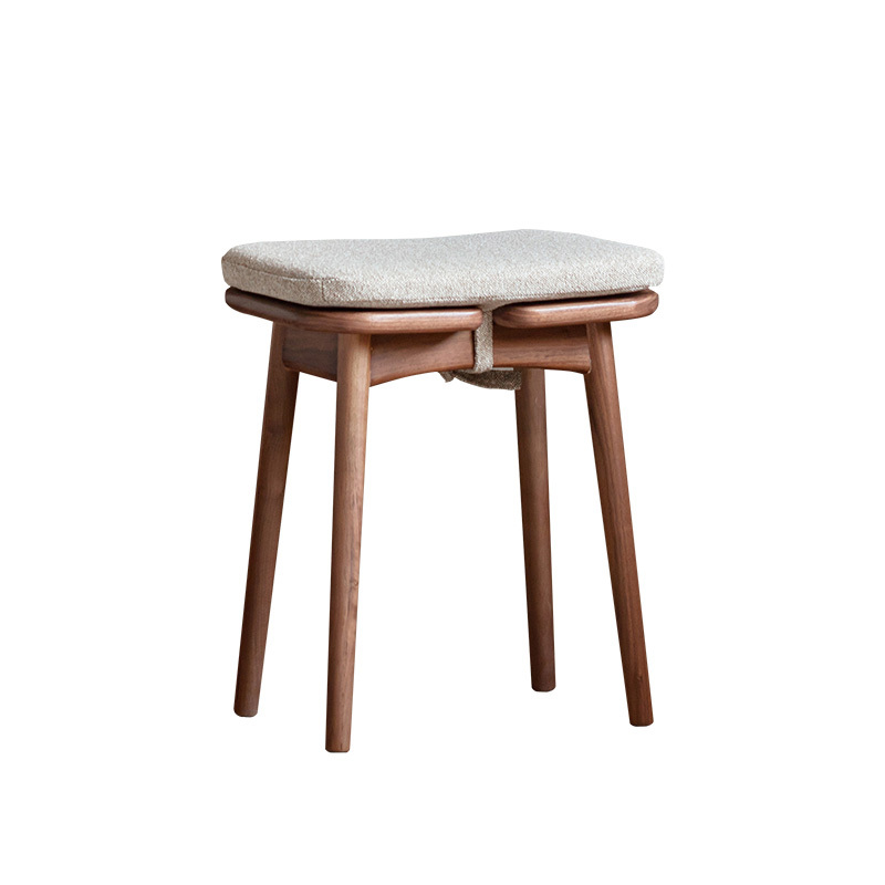 Woody Prime Walnut ウォールナット材 レトロドレッサースツール