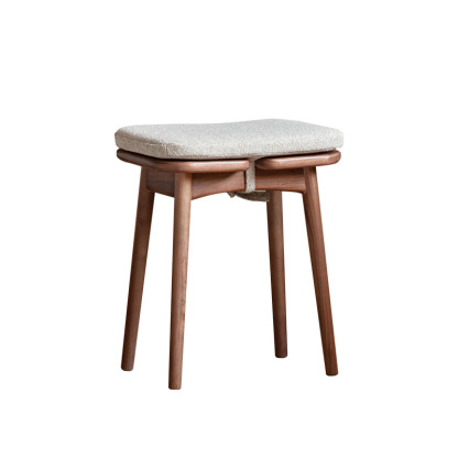 Woody Prime Walnut ウォールナット材 レトロドレッサースツール