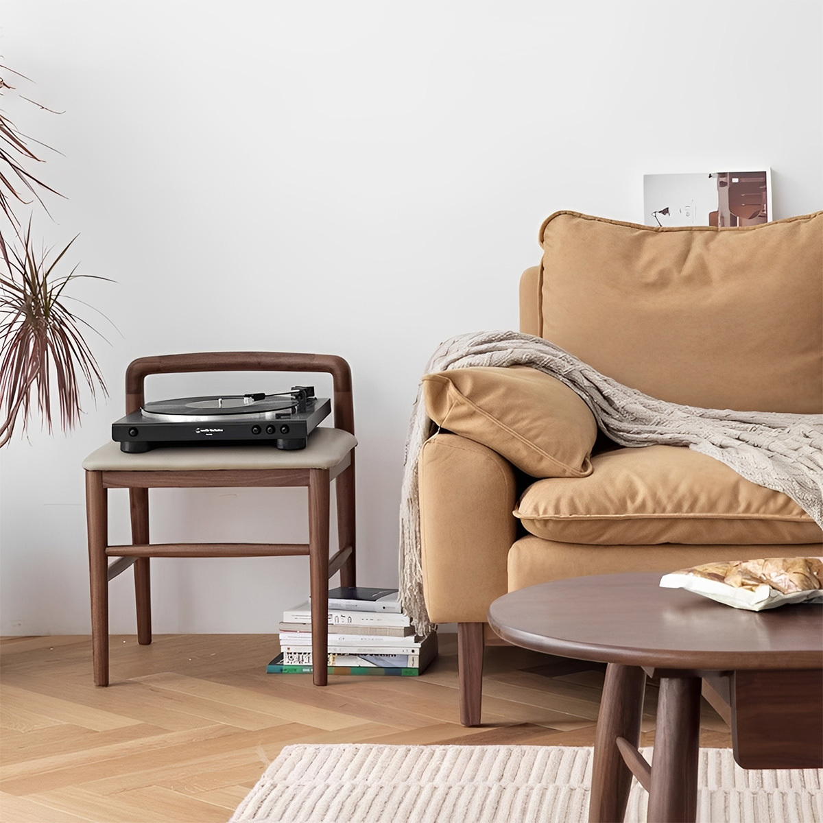 Woody Prime Walnut ウォールナット材 ドレッサースツール