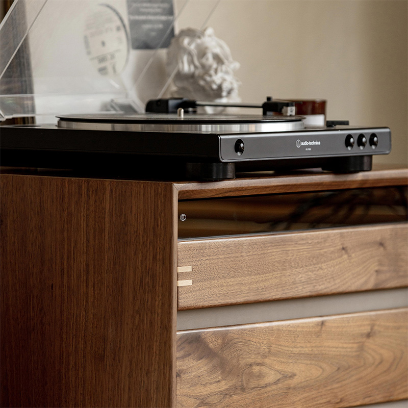 Woody Prime Walnut ウォールナット材 天然木五段チェスト | 多用途で
