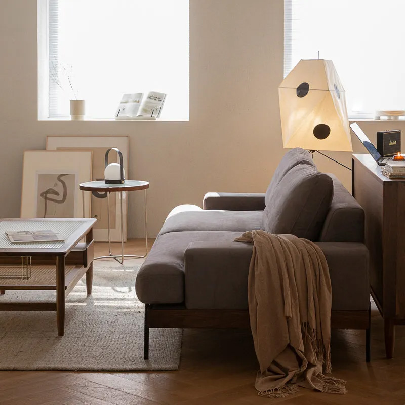 Woody Prime Walnut ウォールナット材 木製フレームファブリックソファ