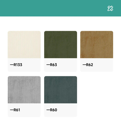 Woody Prime Walnut ウォールナット材 木製フレームファブリックソファ【カスタマイズ可】