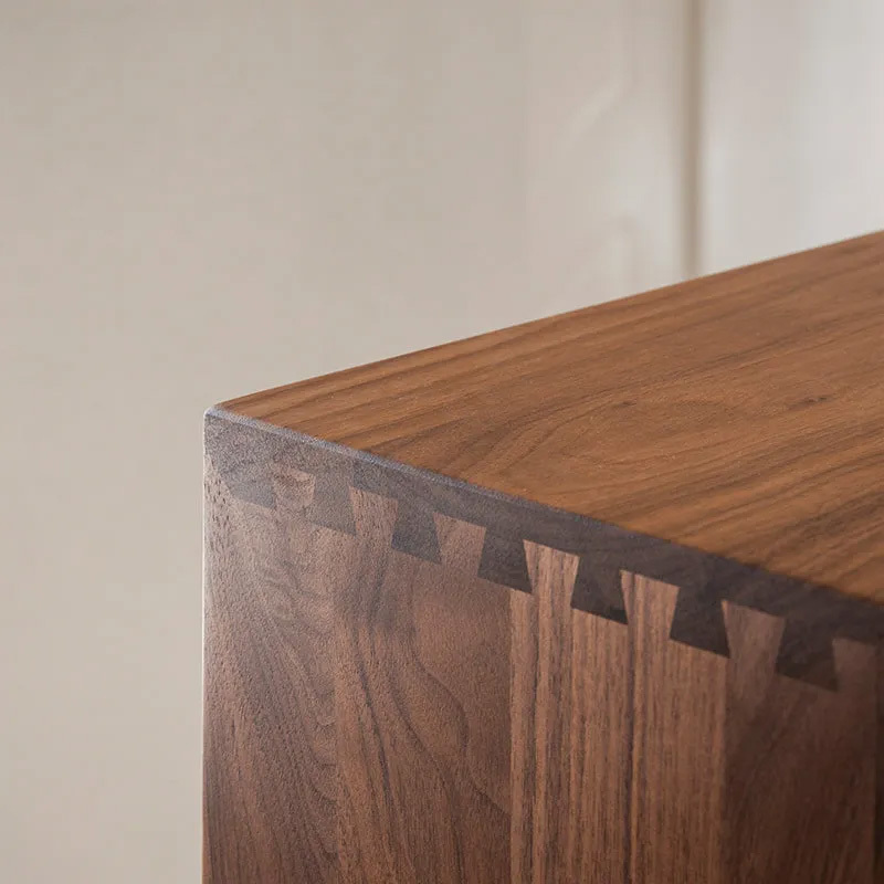 Woody Prime Walnut ウォールナット材 北欧風木製9マスキャビネット