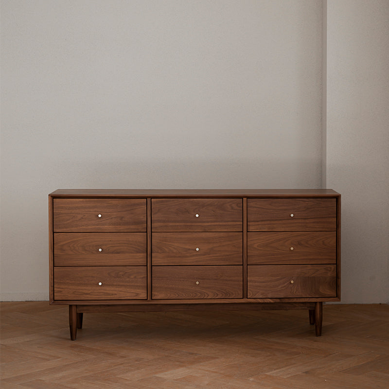 美品☆キャビネット☆ サイドテーブル☆木製☆木工職人☆大人気完売商品☆素敵☆ Woody Prime Walnut ウォールナット材 北欧風木製9マスキャビネット