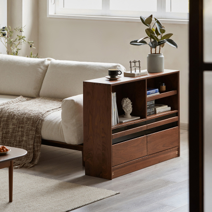 Woody Prime Walnut ウォールナット材 大容量組み合わせサイドボード