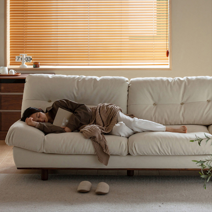 Woody Prime Walnut ウォールナット材 クラシッククッションクラウドソファ【カスタマイズ可】