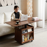 Woody Prime Walnut ウォールナット材 拡張回転式キャリーサイドテーブル