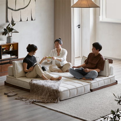 Woody Prime Walnut 多機能フロアソファ